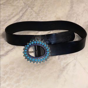 Just Cavalli by Roberto Cavalli black leather belt